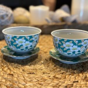 Arita-yaki/Arita Ware Cups & Saucers - 4 Items